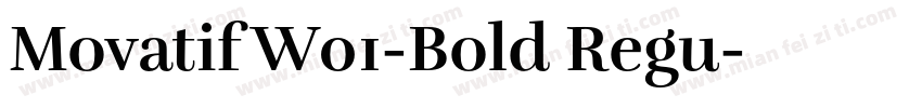 MovatifW01-Bold Regu字体转换
